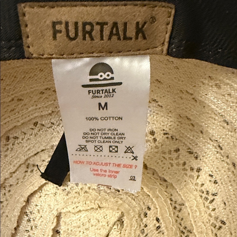 Furtalk Lace Sun Hat in Cream - Picture 5 of 6